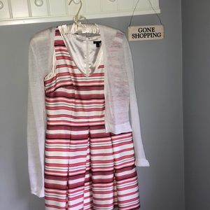 Ann Taylor dress with sweater (bundle)